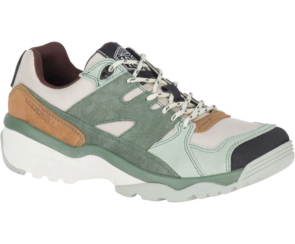 Buty Sportowe Merrell Damskie Oliwkowe/Białe - Boulder Range - 480265-ABZ